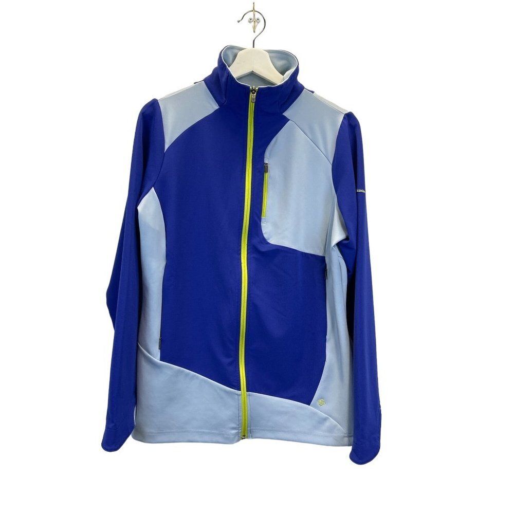 Columbia Blue & Light Blue Full-Zip Softshell Jacket